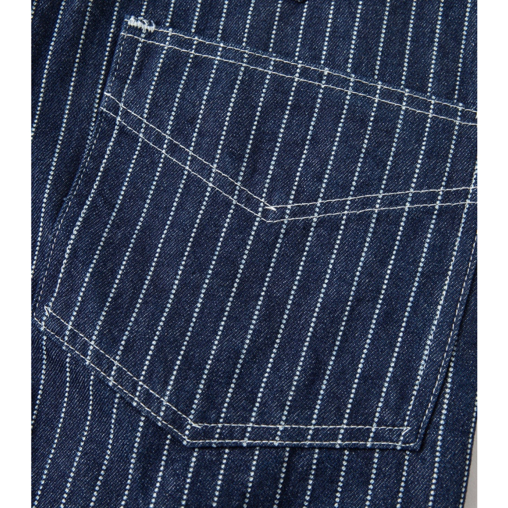 Non Stock W30 1920s Overall Wabash Railway Indigo Denim Work Pants 100%Cotton M - Picture 11 of 13